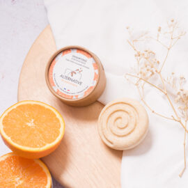 shampoing solide à l'orange